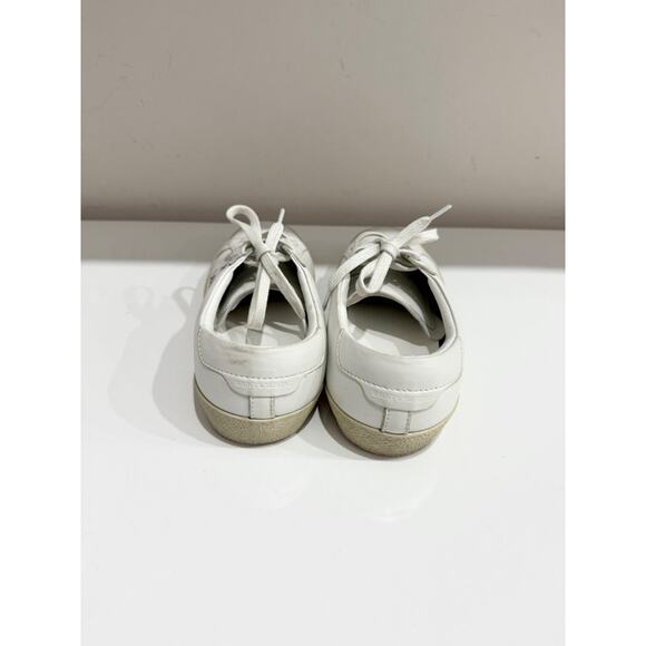 Saint Laurent SL/06 Court Classic Logo-Embroidered Leather Sneakers White EU 39 - Picture 5 of 7
